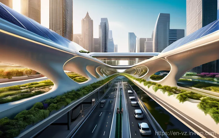 하이퍼루프와 스마트 인프라의 통합 - **Prompt:** A bustling, futuristic Hyperloop station interior at peak travel time. The station featu...